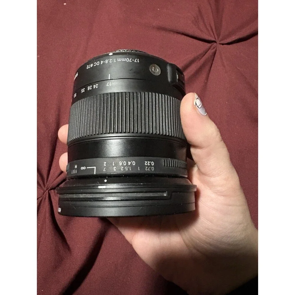 Sigma 17-70mm 1:2.8-4 DC Camera Lens No Cap For Nikon